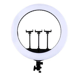 Flower: HQ 21-inch 53cm LED Soft Ring Light with 3 Phone Holders