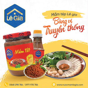 Mắm Tép Lê Gia hủ thủy tinh 240ml