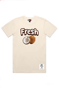 Tees: Fresh Coconut Tee- Cream