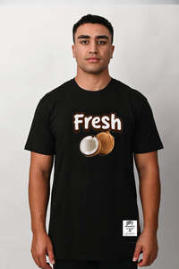 Fresh Coconut Tee- Black