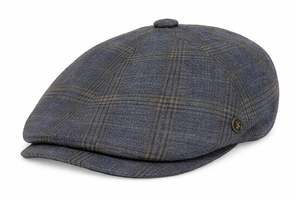Genuine Tailored Paperboy - Dusky Denim Blue 100% Wool Plaid