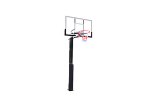 Products: Mizaka 022TG Inground Basketball System Tempered Glass Backboard Supasport