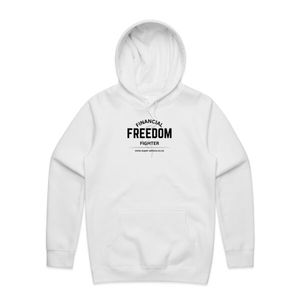 Products: Financial Freedom Fighter White Hoodie