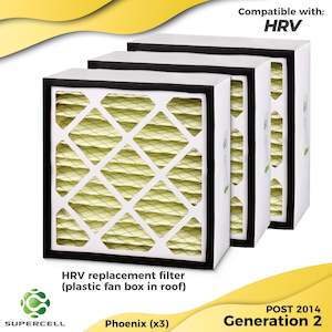 HRV PHOENIX 3 filter pack (Plastic Box) Compatible Generation 2 F8