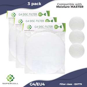 Bag And Disc Filters: Moisture Master Compatible Supercell G4 Ventilation Filter Disc 3 pack