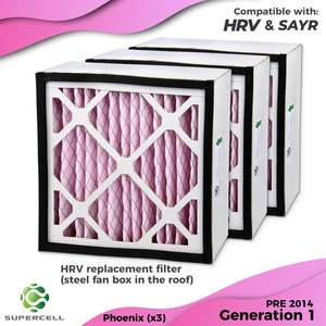 Popular Air Filters Australia: HRV FILTER  Phoenix compatible  x 3