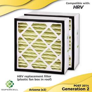 Popular Air Filters Australia: HRV FILTER x 2 ( plastic fan box in roof)
