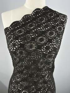 anglaise lace: Anglaise Lace - Black Sun - 110cm