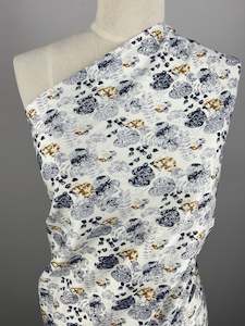 Fabric Printed Sateen: Cotton Sateen - Lily Pad - 145cm