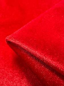 Stretch Velour - Mars Red - 160cm
