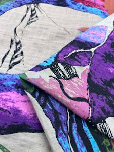 Printed Linen Blend: Printed Linen - Aurora - 137cm