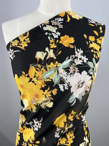 Textured Chiffon - Digital Rose - 150cm