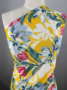 Textured Chiffon - Summer Bloom - 150cm