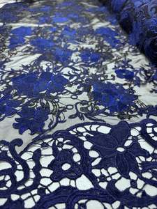 Designer Border Lace - Abyssal Lace - 135cm