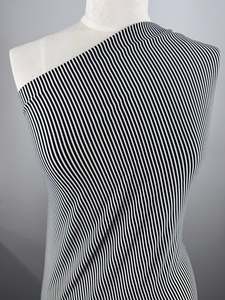 Top Sellers: Printed Lycra - Black Stripes - 150cm