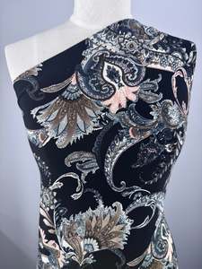 Top Sellers: Designer Printed Lycra - Soft Pebble - 150cm