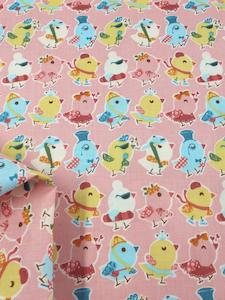 Craft Quilt: Craft & Quilt - Pink Funky Chickens - 112cm