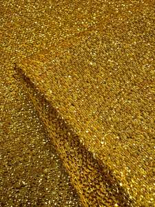 Lurex Stretch Knit - Gold - 155cm