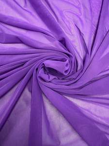 All Fabrics: Plain Mesh - Dewberry - 150cm