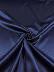 All Fabrics: Satin Back Crepe - Galaxy Blue - 150cm