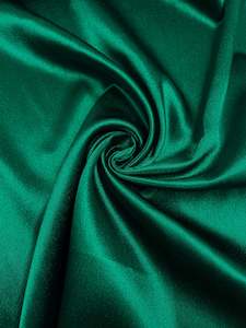 Fabric Satin: Satin Back Crepe - Antique Green - 150cm