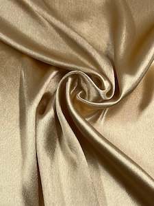 Fabric Satin: Satin Back Crepe - Nude Gold - 150cm
