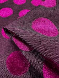 Burnout Velvet - Festival Fuchsia - 155cm