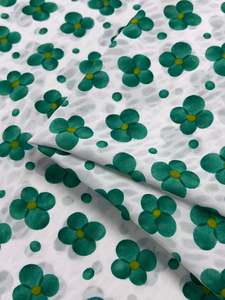 Deluxe Prints: Salt Shrunk Print - Clover - 155cm
