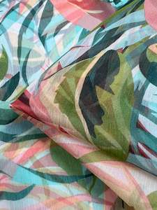 Designer Polyester: Designer Chiffon - Floral Delight - 158cm