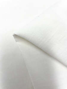 Zyber Discounted: Stretch Linen Bengaline - White - 150cm