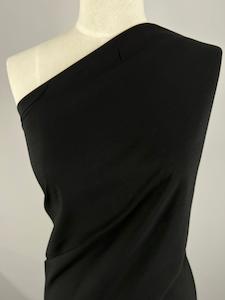 Plain Rayon - Black - 145cm