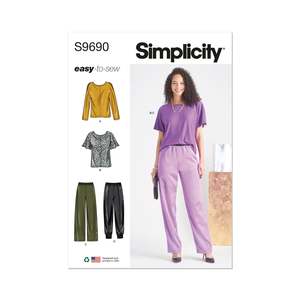 Pattern - Simplicity - S9690 - Misses’ Tops and Pull-On Trousers