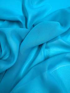 Events Fabric: Hi-Multi Chiffon - Aqua - 150cm