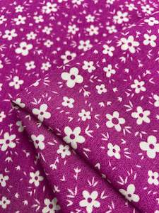 Bamboo Rayon: Bamboo Rayon - Pink DaisyRain - 145cm