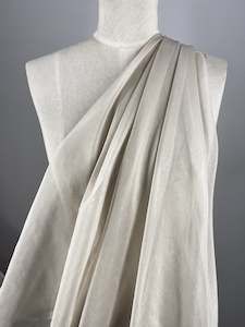 Silk Mousseline: Silk Mousseline - Oyster - 135cm