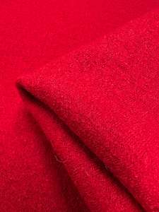 Wool Fabric: Boiled Wool - Racing Red - 145cm