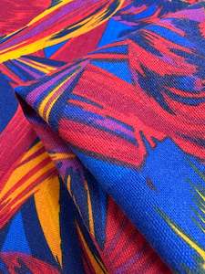 Cotton Duck - Palm Scarlet - 140cm