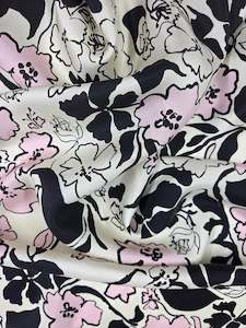 Remnants 1: Pure Printed Silk Panel - Flor Frame - 80cm Panel