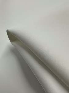 Designer Deadstock Fabric: Plush Designer Suiting - Off White - 138cm