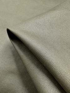 Designer Deadstock Fabric: Faux Spandex Leather - Tea Leaf - 145cm