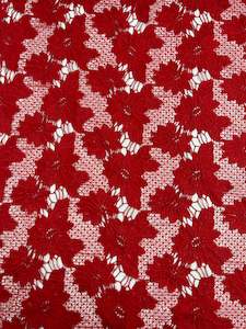 Designer Anglaise Lace - Scarlet - 116cm