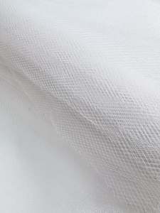 Tulle: Soft Tulle - White - 150cm