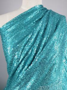 Sequins: Evening  Sequins - Aqua - 150cm