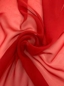 Chiffon: Hi-Multi Textured Chiffon - Red - 112cm
