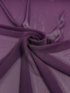 Chiffon: Hi-Multi Chiffon - Plum Purple - 150cm
