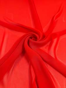 Chiffon: Hi-Multi Chiffon - Flame Scarlet - 150cm