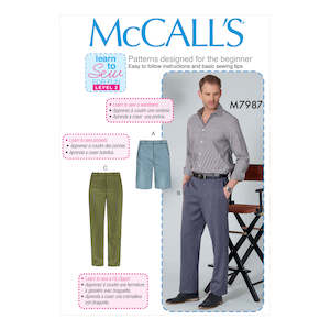 Sewing Patterns: Pattern - Mccall's - M7987 - Men’s Trousers and Shorts