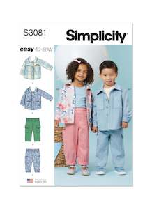 Pattern - Simplicity - S3081 - Toddlers’ Jackets and Trousers