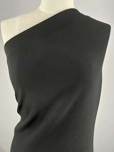Plain Crepe - Black - 154cm
