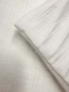 Designer Cotton: Textured Designer Voile - Ivory - 155cm